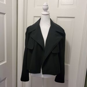Bagatelle Black Open Front Blazer/Jacket Size Large, Business Casual